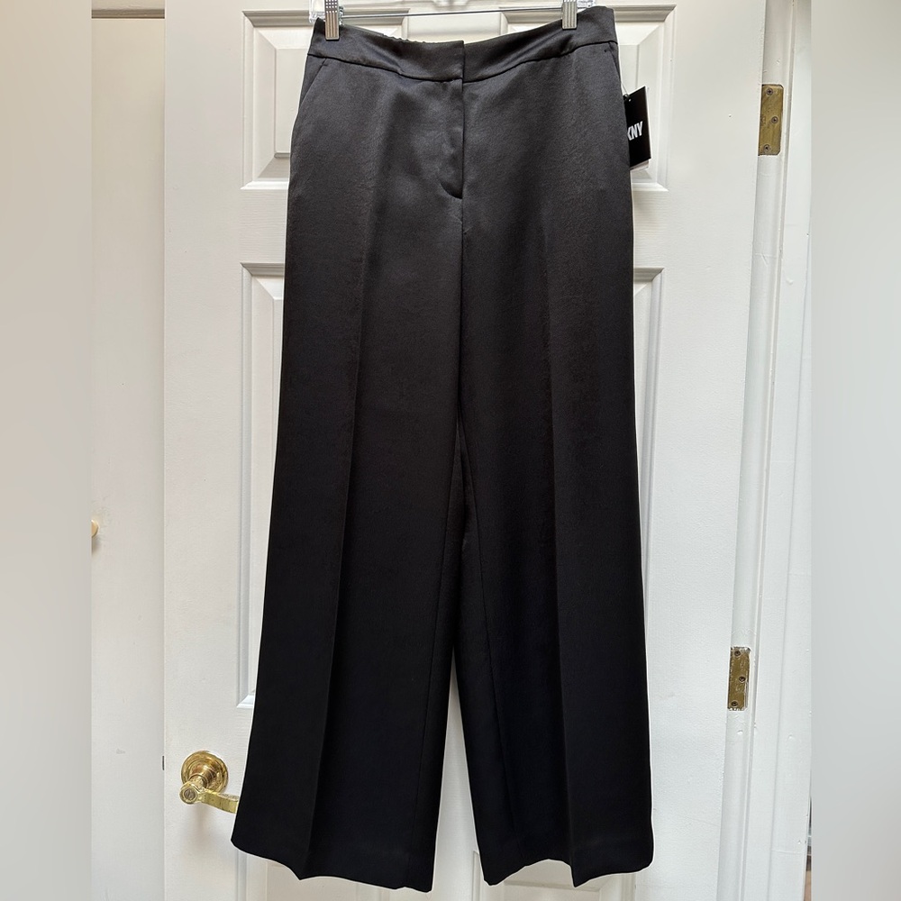 *NWT* DKNY Petite Satin Wide-Leg Pants, Created for Macy's, 10P